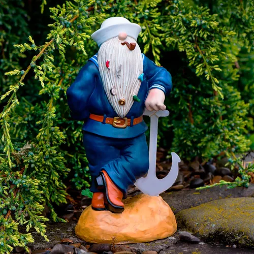 Miniatura 6 de Gnomo azul marino de 11.43 x 5.5 pulgadas, divertidos gnomos de jardín, decoraciones de gnomos para patio, decoración patriótica de jardín, regalos
