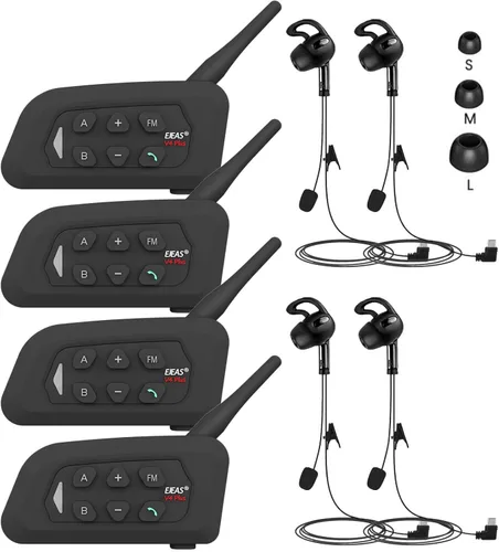 Miniatura 10 de Auriculares de árbitro, sistema de comunicación de interfaz USB C con auriculares para voleibol, fútbol oficial, fútbol, balonmano (1 unidad)