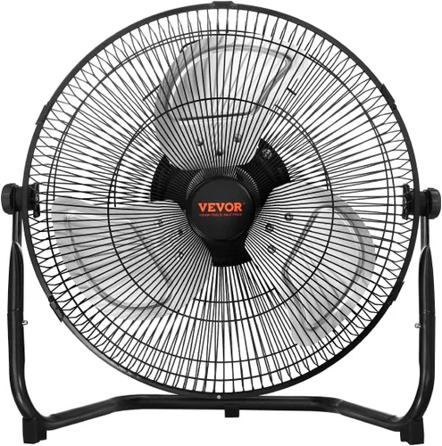 Miniatura 15 de VEVOR Ventilador de Piso, 3 Velocidades Alta Velocidad Trabajo Pesado Ventilador Industrial de 18 Pulgadas, 4000 CFM Inclinación Ajustable 360°