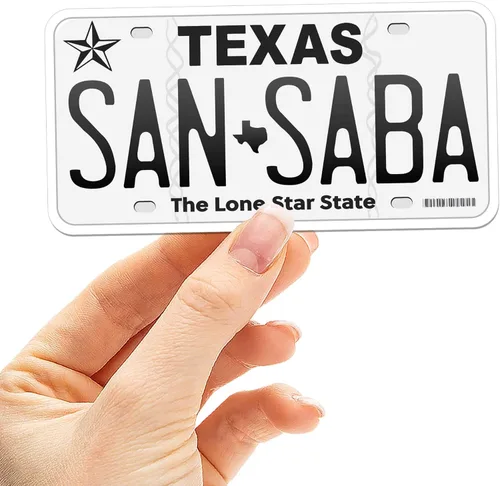 Miniatura 38 de Calcomanía para placa de matrícula de Texas, elige entre más de 50 ciudades de TX, calcomanía para parachoques de Texas para automóvil, calcomanías