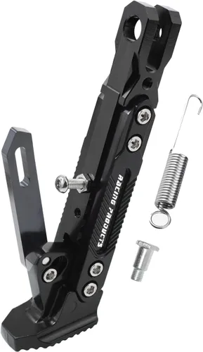 Miniatura 23 de Caballete de motocicleta universal ajustable con soporte lateral para pie, caballete de estacionamiento para motocicleta eléctrica, soporte lateral