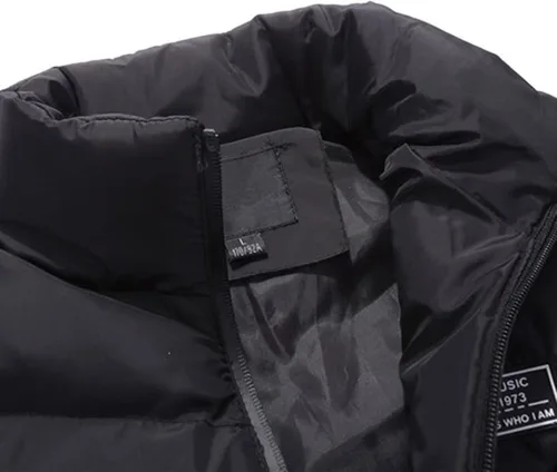 Miniatura 2 de RTRDE Chaleco para hombre al aire libre, casual, cuello alto, chaqueta acolchada, chaleco acolchado, S-4XL