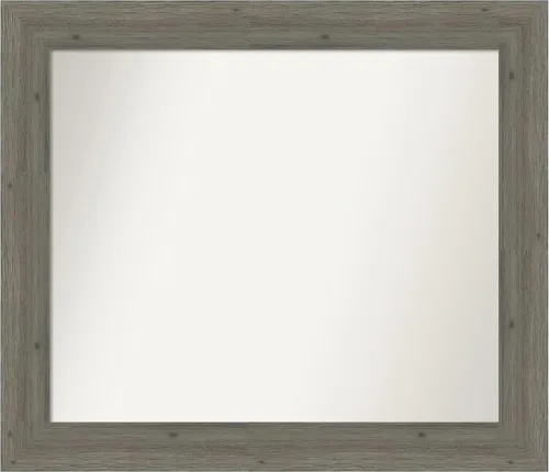 Miniatura 269 de Amanti Art Espejo de pared personalizado no biselado (24.5 x 24.5 pulgadas), marco gris marrón alta, varios tamaños personalizados, espejo de baño