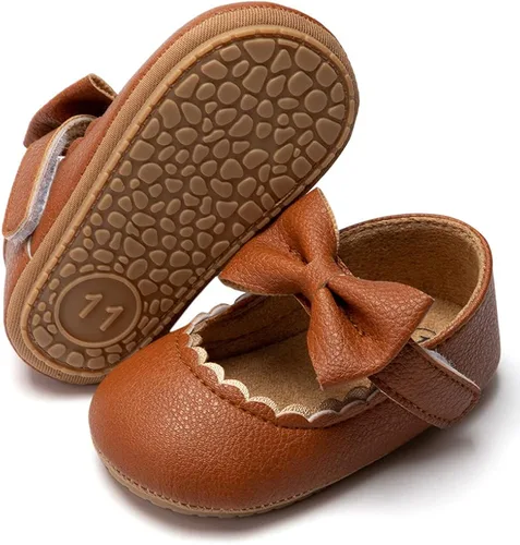 Miniatura 2 de HsdsBebe Mary Jane - Zapatos planos con lazo antideslizante y suela suave para niñas pequeñas, zapatos de vestir para bodas