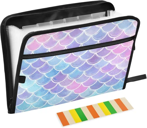 Miniatura 26 de Gredecor 13 Pockets File Folder Organizer A4/Letter Water Resistant Document Bag with Zipper Filing Folder Expanding File Pouch Storage for School