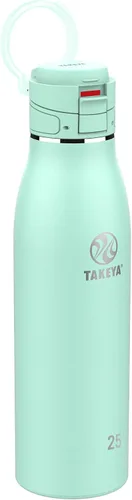 Miniatura 16 de Takeya Traveler - Taza de café de viaje de acero inoxidable con tapa abatible (25 onzas, ónix) – Taza aislada a prueba de fugas para café y té Ónice