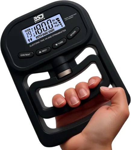 Entrenador de fuerza de agarre de mano, dinamómetro de agarre de mano de 396 libras/396.8 lbs con pantalla LCD, ideal para deportes, escuela y uso