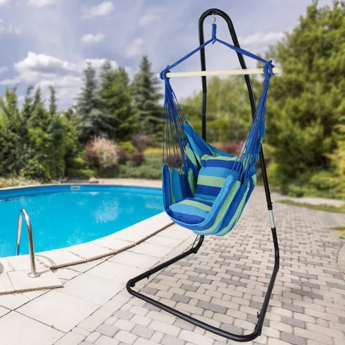 Miniatura 2 de Silla hamaca con cuerdas Sorbus para uso en interiores o exteriores