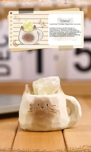 Miniatura 3 de Figuras de caja sorpresa con temática de gato de cristal de diamante, bolsa misteriosa, diseño aleatorio, figuras de acción coleccionables, Gato