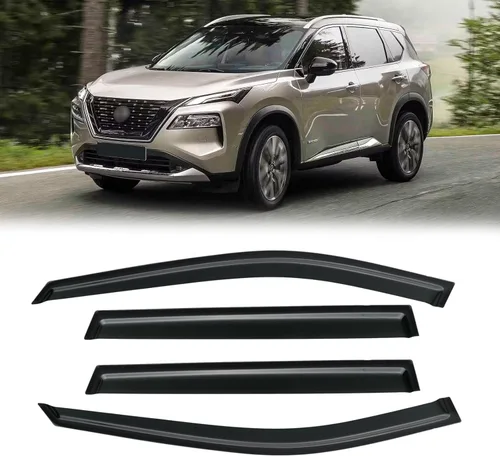 Miniatura 27 de Visera de ventana para Honda Civic 2022-2025, protectores de lluvia de canal exterior, escudos, deflector de ventilación, sombra, viento, humo