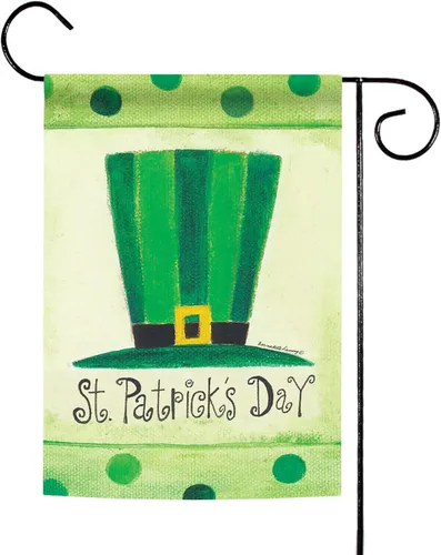 Miniatura 6 de Toland Home Garden 107088 - Bandera del Día de San Patricio con sombrero de San Patricio, de 28 x 40 pulgadas, doble cara, bandera de jardín