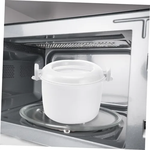 Miniatura 6 de CALLARON Microondas Arrocera Tapa Cuchara Multifuncional Microondas Arroz Pasta Verduras Antiadherente Preparación