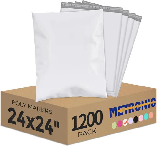 Miniatura 14 de Metronic 1000 sobres de polietileno de 14.5 x 19 pulgadas, bolsas de envío resistentes para pequeñas empresas, bolsas de polietileno impermeables