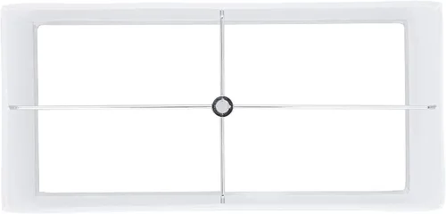 Miniatura 3 de Pantalla de lámpara rectangular (premontada) cuero sintético marrón de imitación grande 17 pulgadas de ancho x 8 pulgadas de profundidad x 10