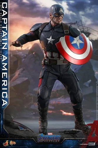 Miniatura 8 de Hot Toys 1:6 Capitán América - Vengadores: Endgame, Multicolor, HT904685