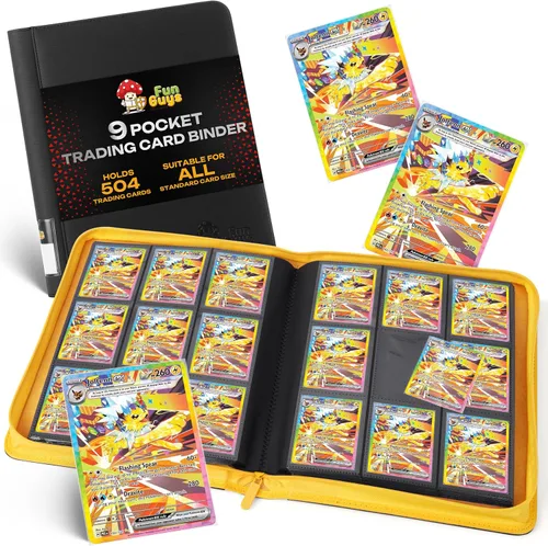 Miniatura 22 de FunGuys Toploader - Carpeta de almacenamiento para tarjetas, 252 carpetas con 9 bolsillos superiores, colección de tarjetas para Yugioh, MTG, TCG