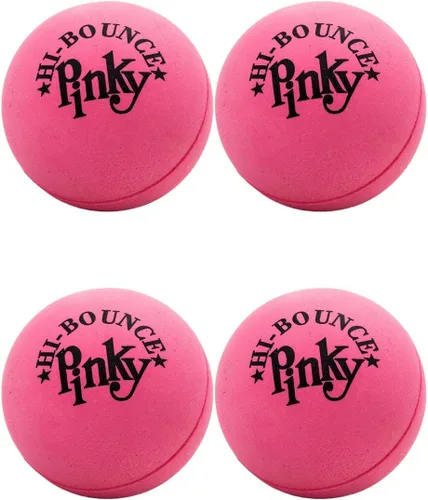 Miniatura 11 de Hi-Bounce Pinky Ball (paquete de 6) por JA-RU. Pelotas hinchables de goma para niños y adultos. Pelota de rebote rosa pequeña. Recuerdos de fiesta