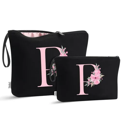Miniatura 25 de Vavabox A-Z Bolsa de Maquillaje Personalizada, Regalos de Cumpleaños para Mujeres y Mamá, Regalos para la Mejor Amiga, Bolsa de Cosméticos