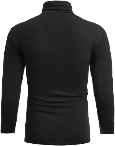 Miniatura 2 de GAGELE Mens Casual Slim Fit Basic Shirt Knitted Lightweight Pullover Turtleneck Sweater