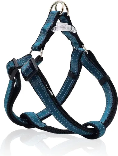 Miniatura 15 de Arnés reflectante para perro, arnés sin tirones para perros de tamaño grande, arnés con hebilla de liberación rápida para caminar, correr, entrenar