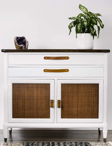 Miniatura 8 de Manija de cajón de cuero y latón - Perillas minimalistas para muebles modernos tiradores de cocina para armarios, casa de granja, accesorios