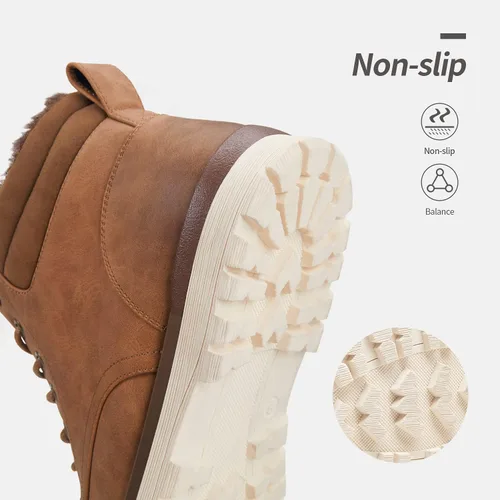 Miniatura 5 de Vostey Botas de senderismo impermeables para hombre, botas chukka casuales para hombres