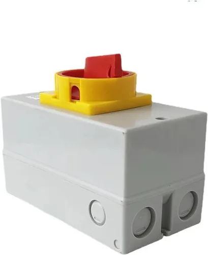 Miniatura 3 de YMD11-63D ON-Off Two Positions Isolator Disconnect Switch 63A 3P Padlock Cam Changeover with IP65 Waterproof Box Enclosure(Black Base 3P)
