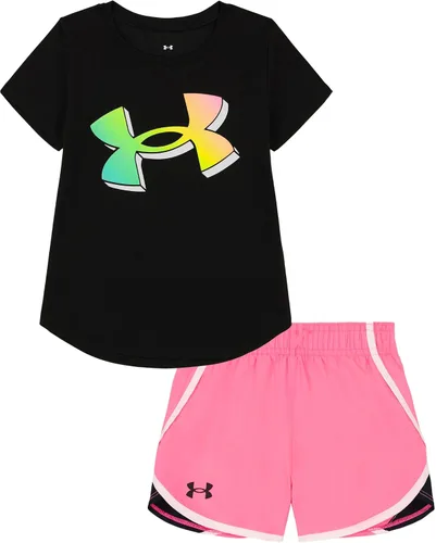 Miniatura 23 de Under Armour baby-girls Short Sleeve Shirt and Shorts Set, Durable Stretch and Lightweight