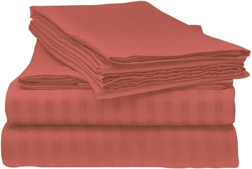 Miniatura 5 de laxlinen Super Suave Calidad 4 Pcs Hoja de cama Set (+ 30 inch) bolsillo extra profundo