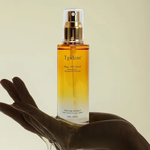 Miniatura 9 de Tgideas Aceite en aerosol para el cabello con manteca de karité y aceite de jojoba, protección contra el calor, ligero, antiencrespamiento