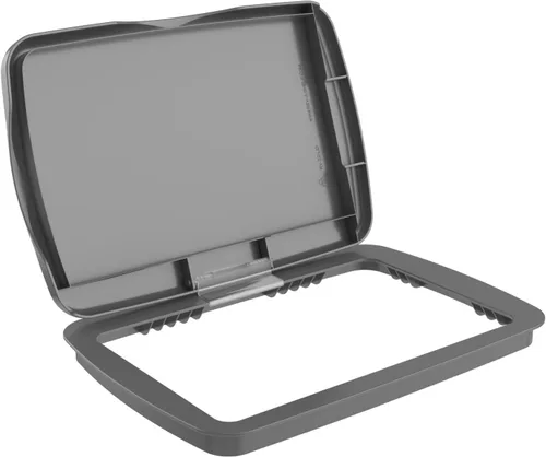 Miniatura 14 de Tapa para cubo de basura de 35 cuartos de galón, de la marca Rev-A-Shelf plateado