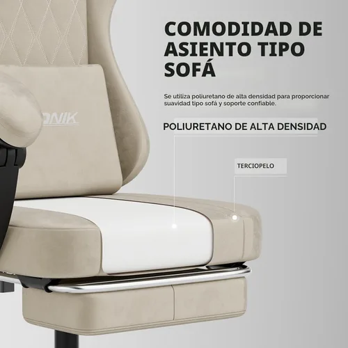 Miniatura 7 de Silla ergonómica para videojuegos, sillas para videojuegos, sillas de computadora para videojuegos, sillas de jugadores para adultos, soporte lumbar