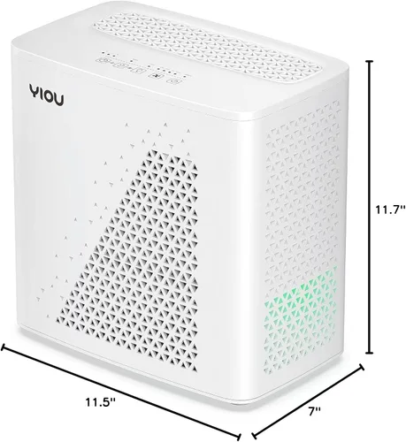 Miniatura 8 de Purificador de aire para el hogar, habitación grande de hasta 547 pies cuadrados, filtro de aire True HEPA H13 de 20 dB, limpiador de olores