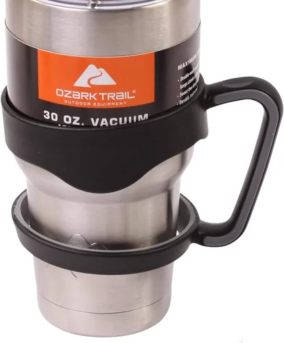 Miniatura 2 de CocoStraw 4 popotes de acero inoxidable doblados para Ozark Trail de 30 onzas de doble pared Rambler vasos de vacío marca (1 mango 30 onzas)
