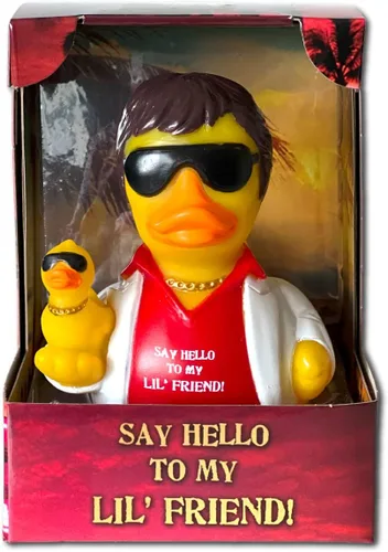 Miniatura 2 de CelebriDucks Say Hello to My Lil' Friend - Patos de goma de baño coleccionables, flotantes; regalo para niños y adultos de todas las edades
