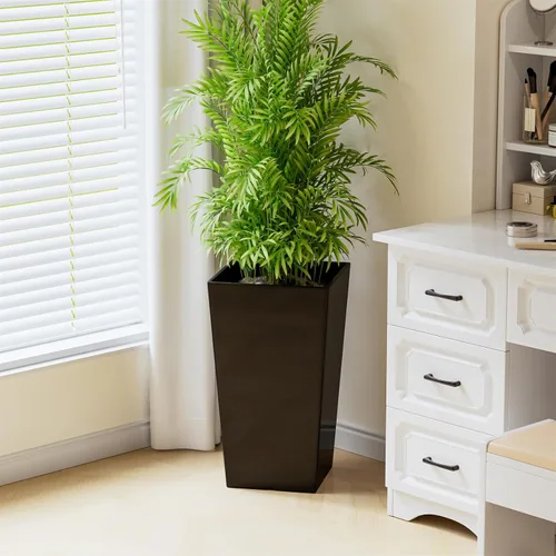 Miniatura 5 de QCQHDU Macetas grandes y altas de 21 pulgadas para plantas de interior y exterior, 2 paquetes de macetas duraderas para maceteros de flores