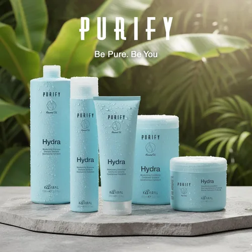 Miniatura 6 de Kaaral Purify Hydra Champú Hidratante - Cuidado hidratante natural para cabello seco o teñido - Seguro para mujeres y hombres - Suaviza y revive