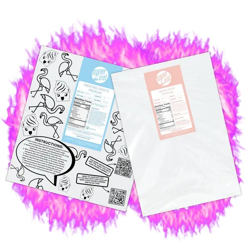 Miniatura 26 de Hojas de Papel Oblea Comestible Imprimible de paper2eat (0.40 mm - 25 hojas/Vainilla)