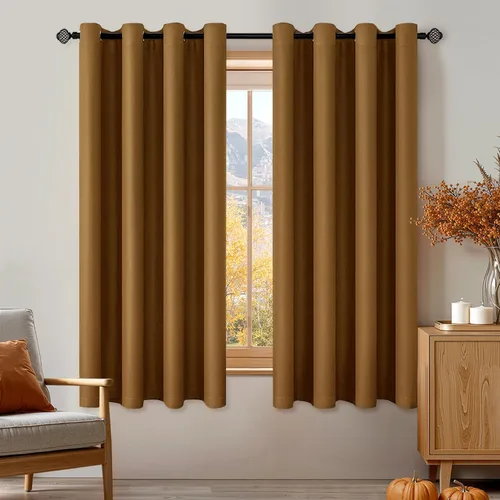 Miniatura 80 de MIULEE Cortinas opacas para dormitorio o sala de estar, juego de 2 paneles de cortina para ventana con aislamiento térmico y bloqueo de luz