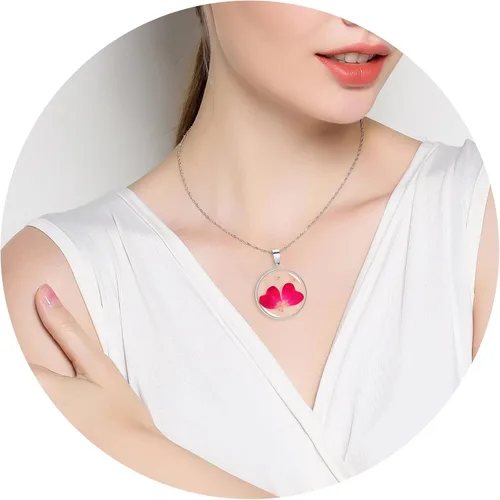 Miniatura 12 de Pressed Flower Necklace Gift for Women Personalized Handmade Necklaces Birth Flower Necklace