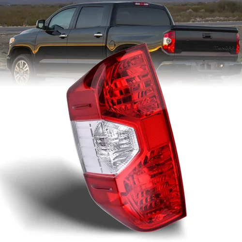 Luz Trasera Compatible con Toyota Tundra 2014-2021 Pickup Lado Izquierdo del Conductor Luz Trasera Conjunto de Lámpara de Freno Trasera sin Bombilla