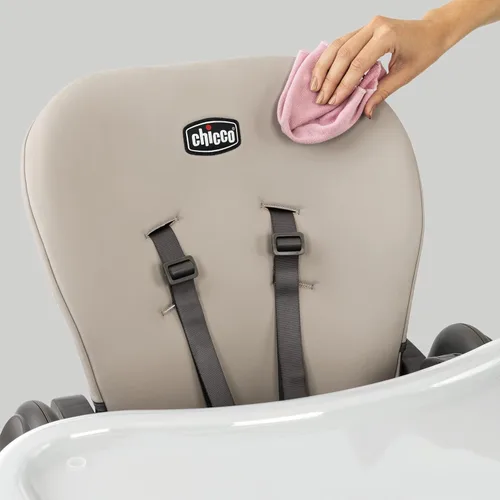 Miniatura 3 de Chicco Polly - Silla alta plegable que ahorra espacio con almohadilla de asiento fácil de limpiar, silla alta para bebés y niños pequeños con Negro
