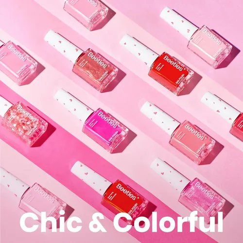Miniatura 8 de Beetles - Juego de esmalte de uñas rosa, Prisma del Amor 12 colores, juego de esmalte de uñas primavera, salón, larga duración, DIY, uñas rosas