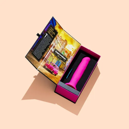 Miniatura 7 de Blush Impressions Havana - Consolador vibratorio de silicona de 8 pulgadas, control remoto inalámbrico de 4 vías, juego con correa, IPX7, Rosa