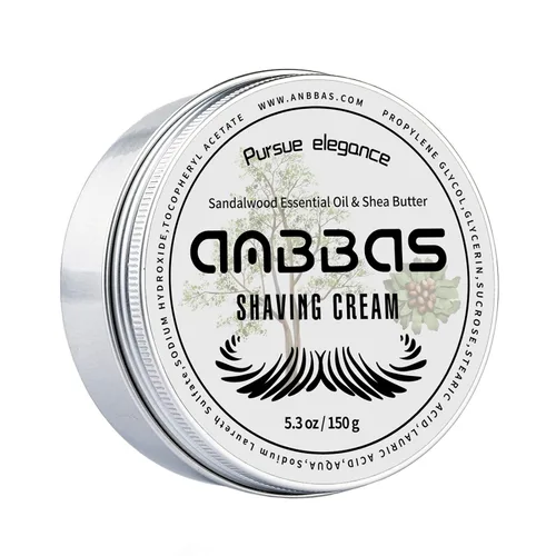 Miniatura 8 de Anbbas Jabón de afeitar leche de cabra para barba, peluquero tradicional afeitado húmedo (2 piezas, 7 onzas)