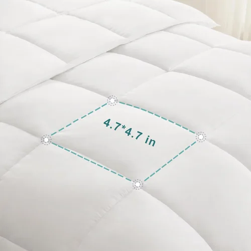 Miniatura 6 de ACCURATEX Relleno de Edredón Tamaño Queen, 100% Algodón 400GSM Grueso y Esponjoso Alternativo al Plumón, Relleno de Edredón de Cama de Hotel
