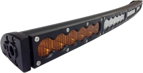Miniatura 4 de Barra de luz LED curvada de doble color, 25 pulgadas, 120 W, color blanco, ámbar y amarillo, combo de inundación de trabajo, buceo, conducción