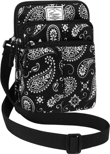 Miniatura 29 de Kamo Bolso Multifuncional para Teléfono de Un Solo Hombro, Bolso de Cintura para Teléfono, Bolso Diagonal Cruzado, Estuche para Teléfono Inteligente