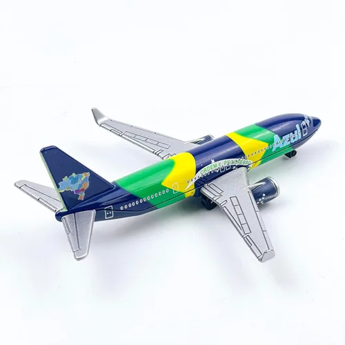 Miniatura 6 de AVIAMUSE Modelo de avión, modelo de avión azul avión adecuado para colección y Navidad, regalos de cumpleaños