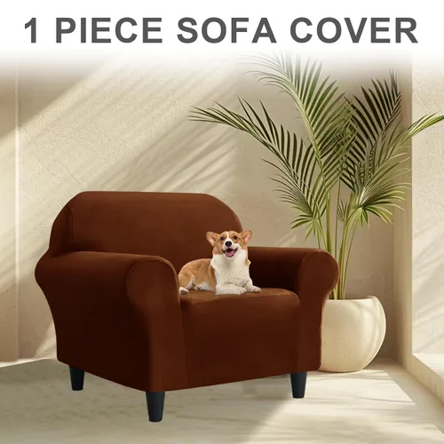 Miniatura 317 de Funda para Sofá de Terciopelo, Fundas Elásticas para Sofá para Funda Principal Separada/Respaldos y Cojines de Asiento, Funda para Sofá, para Fundas